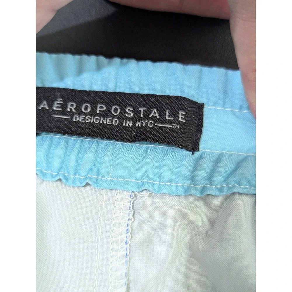 Aeropostale Swim Trunks Tropical Print Beach Surf Drawstring‎ L